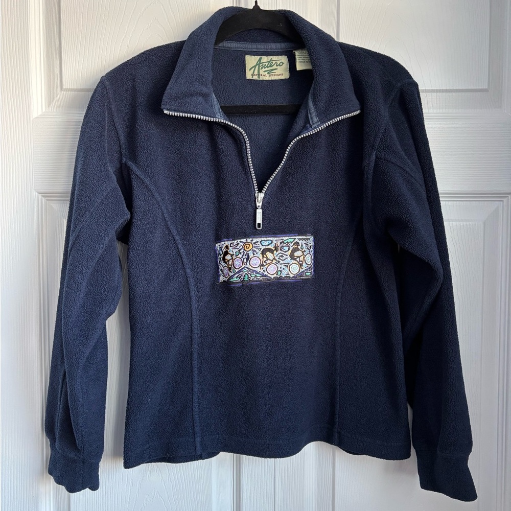 Navy Blue Women's Crew Neck Sweater